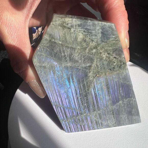 Labradorite Crystal Freeform Meditation Stone (#2) - Picture 9 of 16